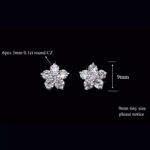 NEW!๐๐LOVELY DAINTY CZ FLOWERS ๐๐HIGH QUALITY! - Picture 6 of 16